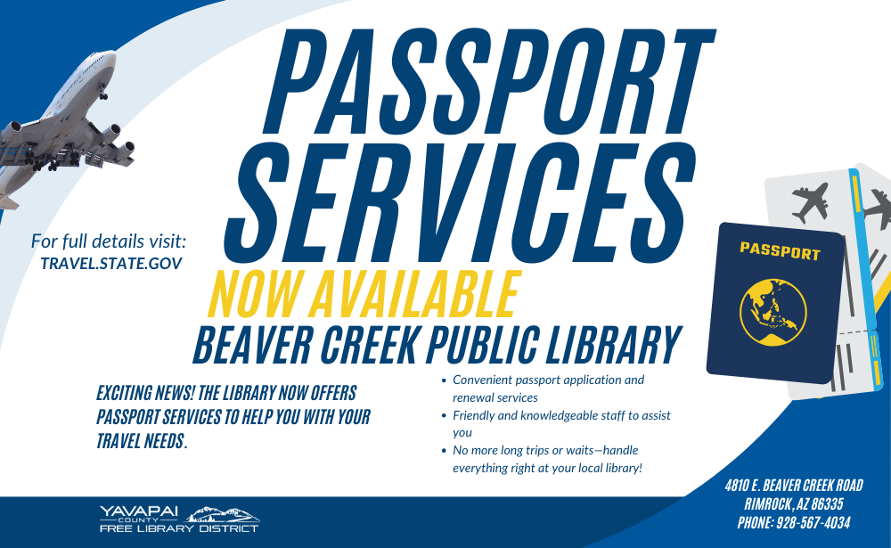 Passport Services Available at Beaver Creek Public and School